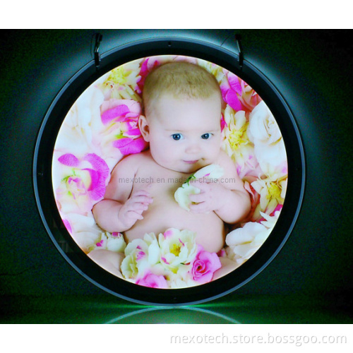 Special Round Style Crystal LED Light Box (Single-side)